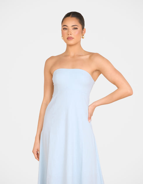 Rose Strapless Maxi Dress